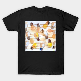 Watercolour Painting of Lightbulbs T-Shirt